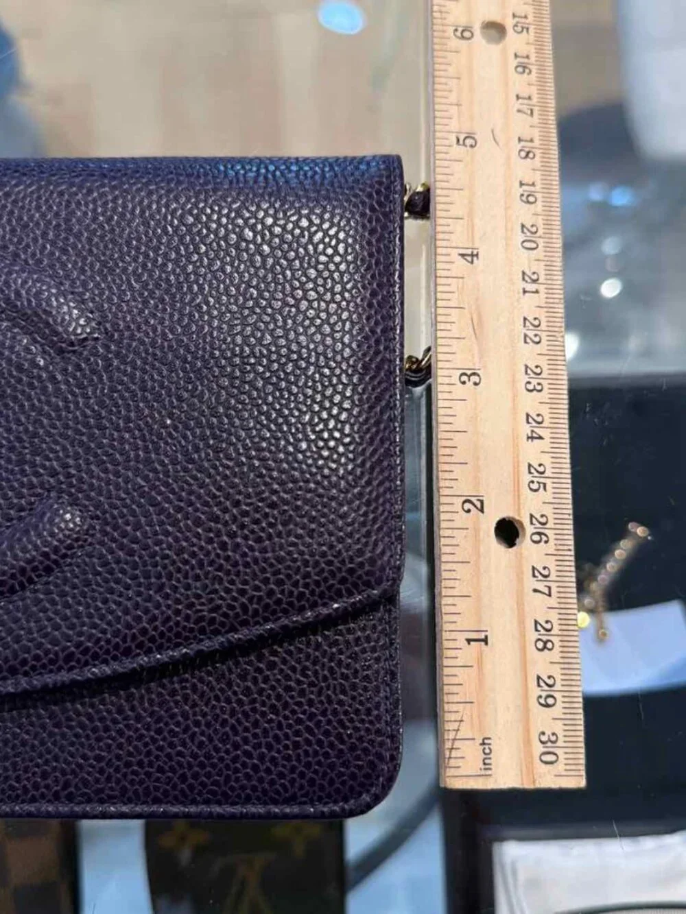 Chanel Timeless CC Wallet on Chain Purple Handbag